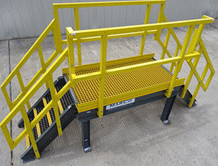 Sistema do corrimão da largura FRP da resistência 36cm do tempo para fazer o uso completo de seu espaço