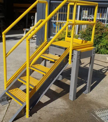 Sistema do corrimão da largura FRP da resistência 36cm do tempo para fazer o uso completo de seu espaço