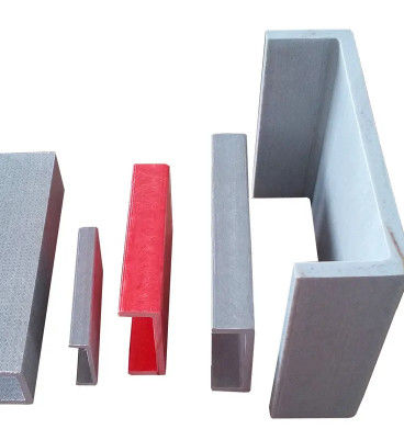 C Forma FRP Perfis pultrudados Altura e peso personalizados, material resistente à corrosão