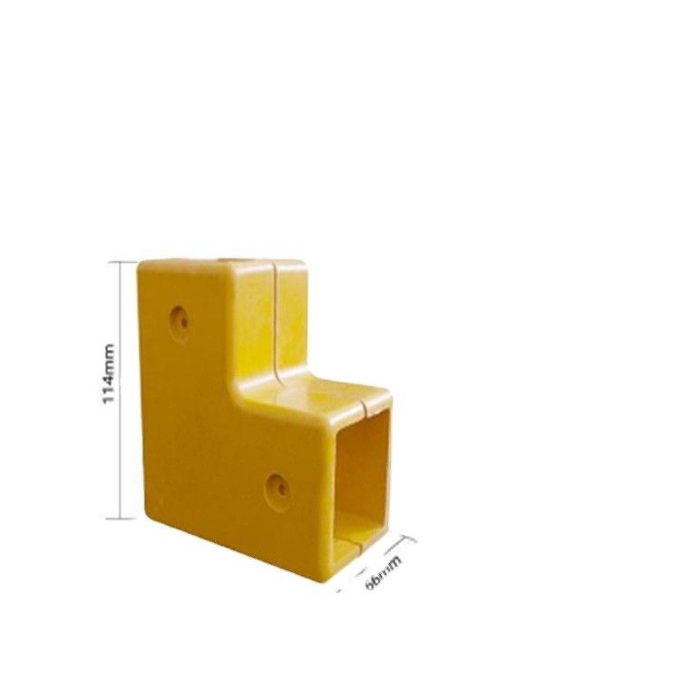 Acessórios de fibra de vidro resistentes aos UV Conectores de FRP para tubos quadrados,Fittings de tubos quadrados de FRP