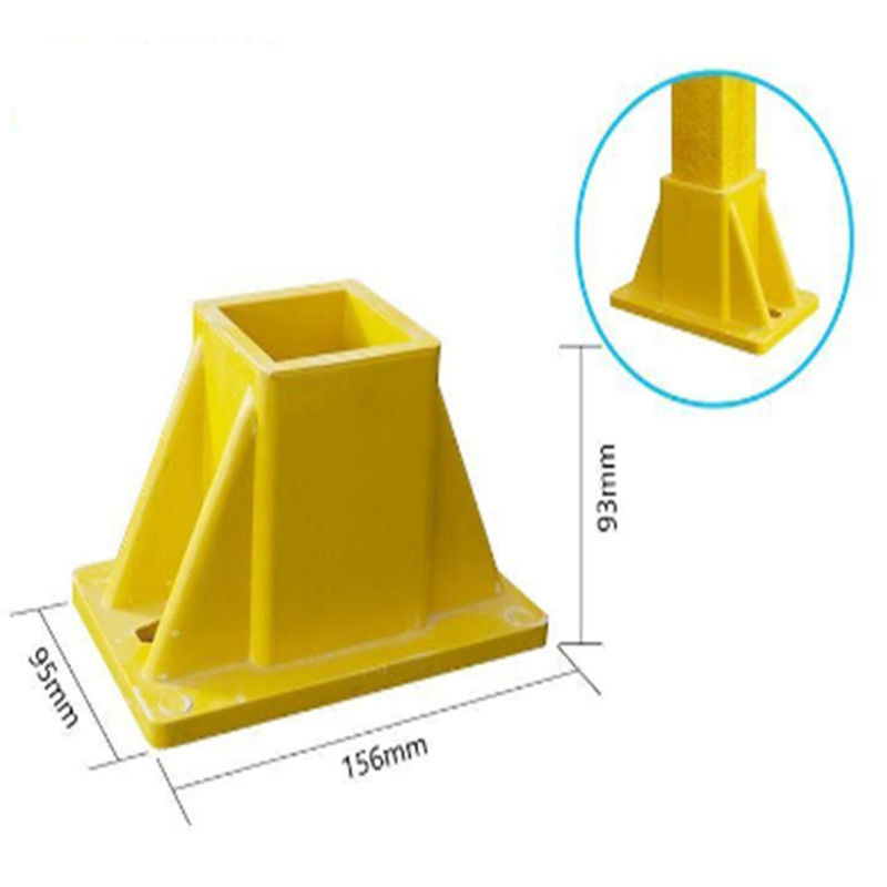 Acessórios de fibra de vidro resistentes aos UV Conectores de FRP para tubos quadrados,Fittings de tubos quadrados de FRP