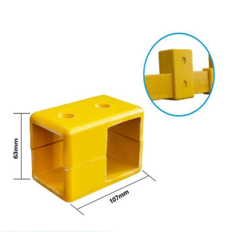 Acessórios de fibra de vidro resistentes aos UV Conectores de FRP para tubos quadrados,Fittings de tubos quadrados de FRP