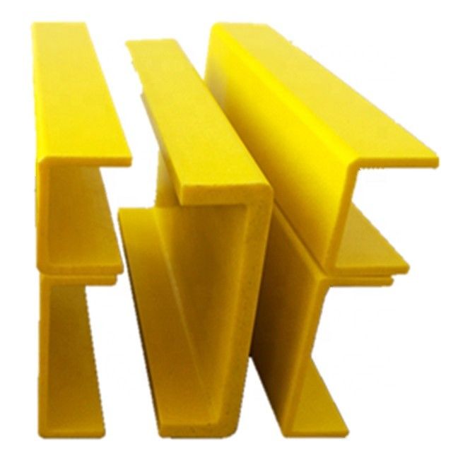Perfis de FRP pultrudados personalizados de forma C Excelente resistência ao impacto, canais multicolor pultrudados de FRP C