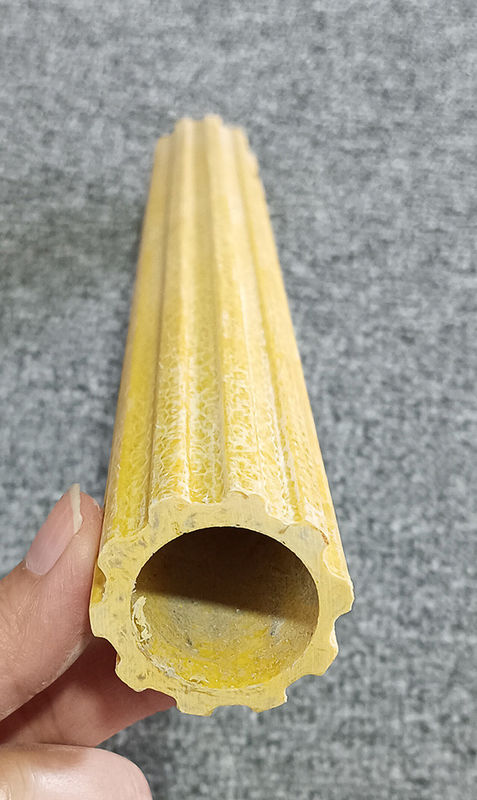 Profil de pultração Frp Antislip Frp Escada Rung Frp Tubos ocos de ameixa para construção de edifícios