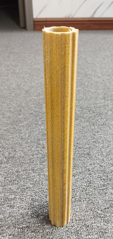 Profil de pultração Frp Antislip Frp Escada Rung Frp Tubos ocos de ameixa para construção de edifícios