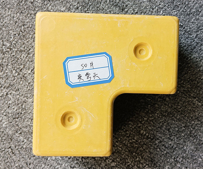Conectores de FRP Acessórios de tubos de fibra de vidro Tubo de tubos de fibra de vidro 50 mm SMC Duas vias de canto Acessórios de tubos FRP