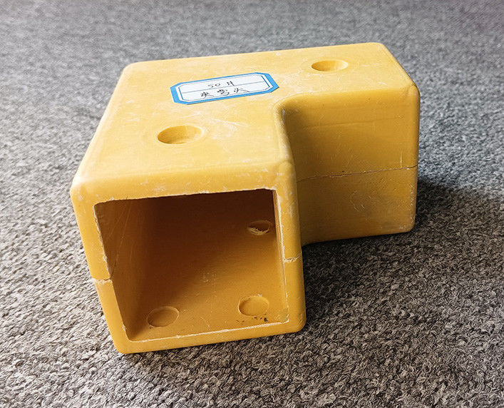 Conectores de FRP Acessórios de tubos de fibra de vidro Tubo de tubos de fibra de vidro 50 mm SMC Duas vias de canto Acessórios de tubos FRP