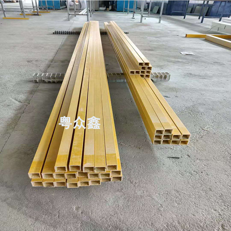 Tubos pultrudados personalizados para estrutura para construção de edifícios ou projetos rodoviários e prateleira de mercadorias