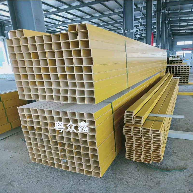 Tubos pultrudados personalizados para estrutura para construção de edifícios ou projetos rodoviários e prateleira de mercadorias