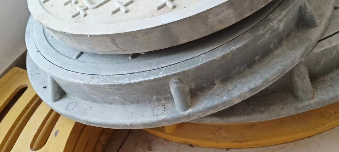 19.7 polegadas Círculo de fibra de vidro cinza Manhole Cover estilo geral para construção de estradas