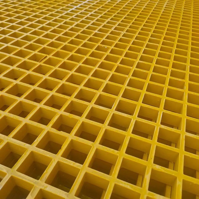 Pista de planta de galvanização Use 38*38*30mm FRP Grating Dimensão e cor personalizadas